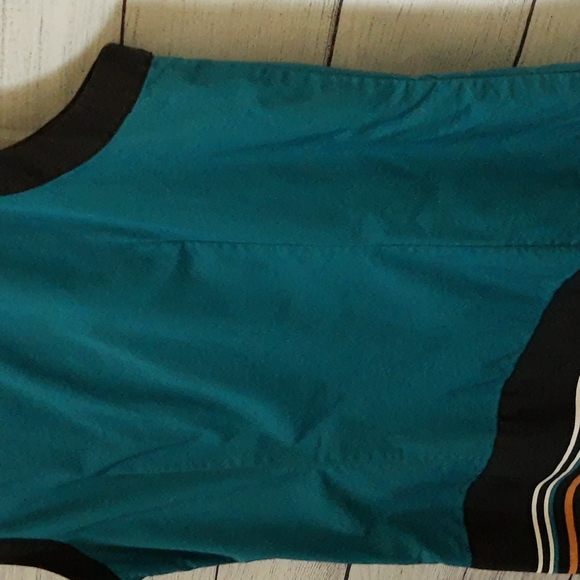 Ann Taylor Loft Sleeveless Sheath Dress Color Block Teal Blue, Sz 12 - Picture 11 of 13